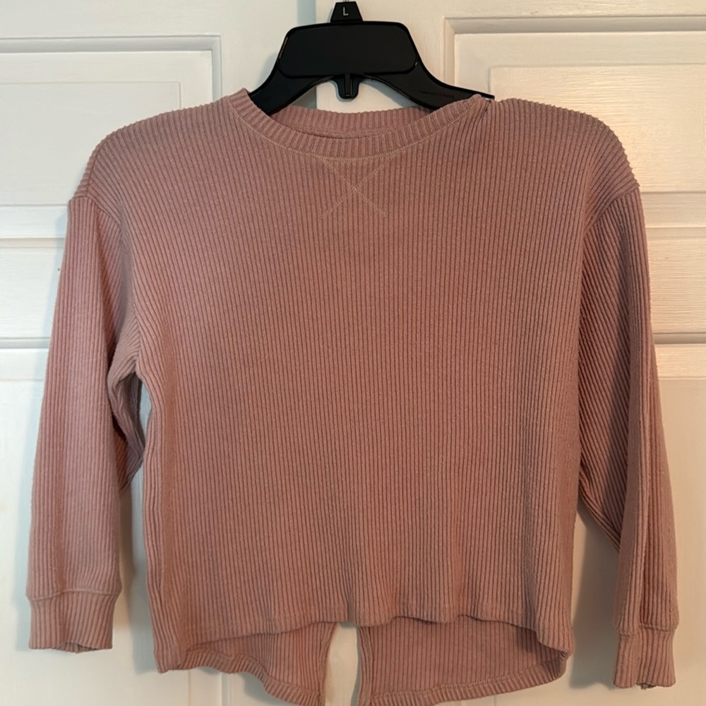Zara 3/4 sleeve crop top